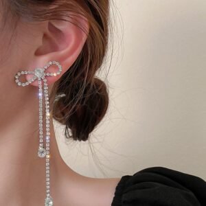 Crystal Bow Earrings