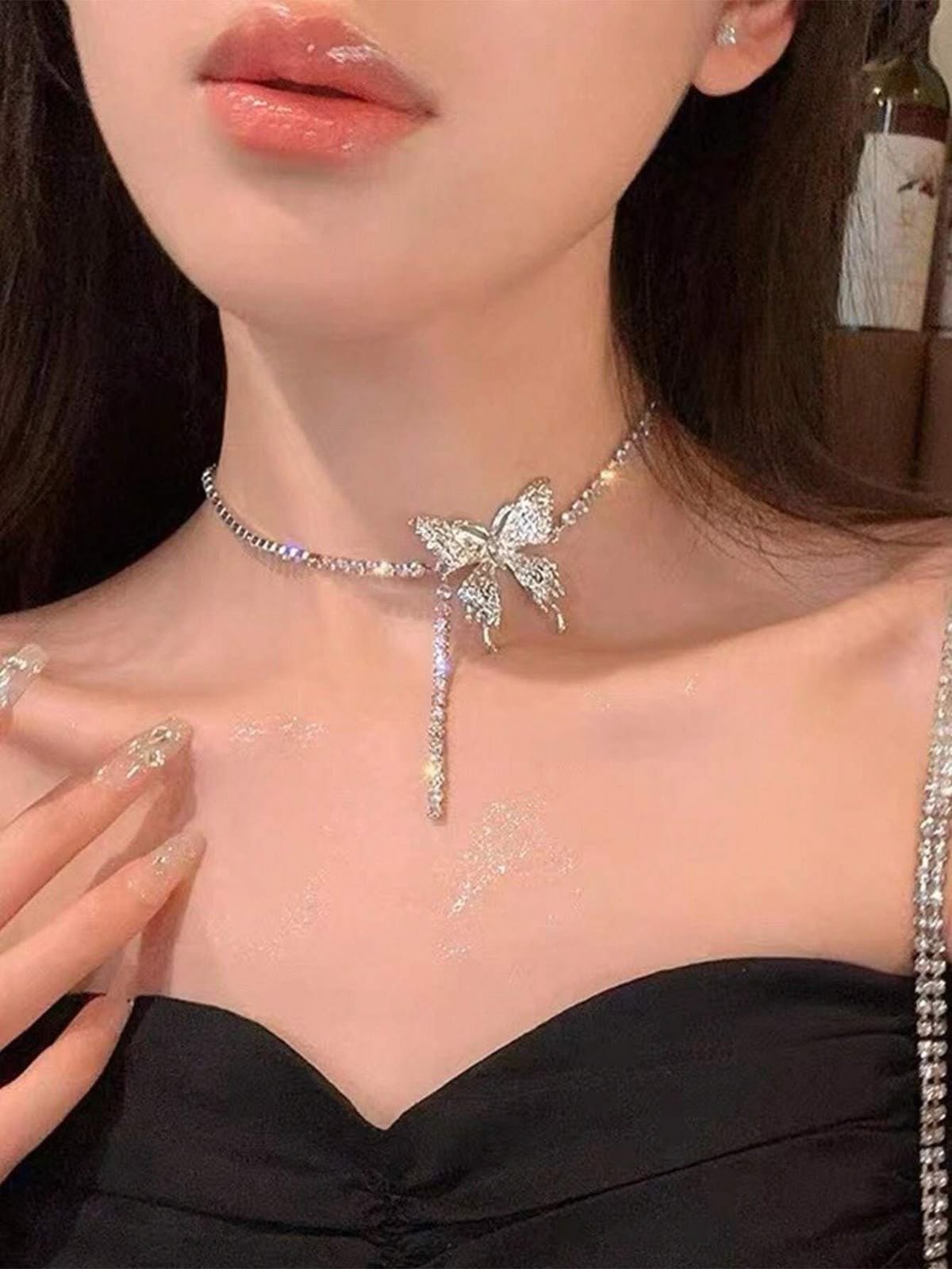 Crystal Butterfly Necklace