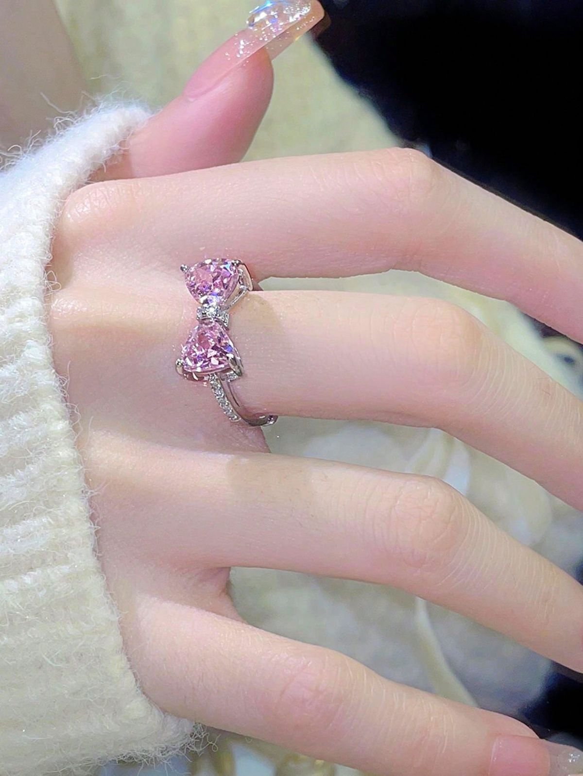 Crystal Bow Ring - Image 2